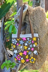 Image of Napua Handmade Mini Hobo Purse Shoulder Bag - Mid Century Modern Vintage Linen Eco Green OOAK