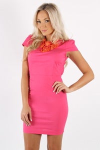 Image of HOT FUCHSIA CHA CHA DRESS 