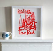 Image of Paint the town red Screen print 