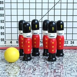 Image of Set of 6 Wooden Soldier Skittles