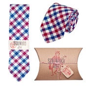 Image of Navy Red Check