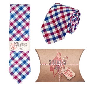 Image of Navy Red Check