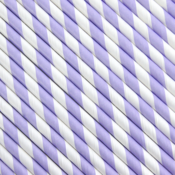 Image of Lilac Striped Paper Straws