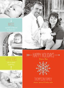Image of Option 4: One Sided Christmas Card, from a Template + option to print yourself