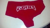 Image of RED SCUM BOOTY SHORTS "ACTUAL UNDERWEAR"