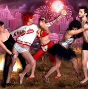 Image of Fight at night 112x34.5cm