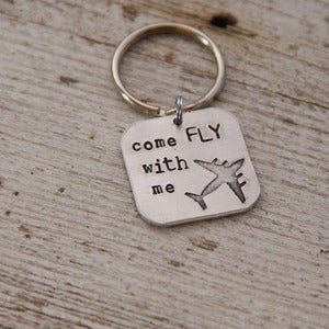 Image of Come Fly With Me keychain 
