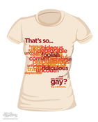 Image of Women's T-Shirt: Buy a Dictionary ("That's So Gay")