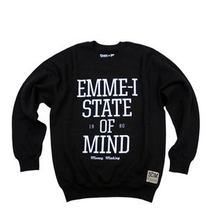 Image of "Emme-I crew neck" felpa b/w