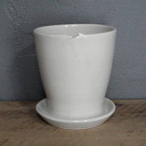 Image of Tall Porcelain Planter