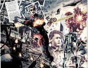 Image of Captain America: Fear Itself Double Page Splash Monoprint