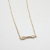Image of Sideways Arrow Necklace