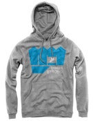 Image of Staten Strong Fist Hoodie ( In Grey and Black)