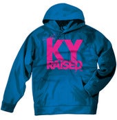 Image of KY Raised Teal / Hot Pink Hooded Sweatshirt