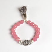 Image of PULSERA CALAVERA STRASS CON BORLA