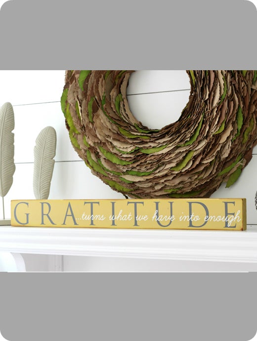 Image of Gratitude turns what we have...