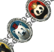 Image of "Royal Bears" 5 Link Bracelet