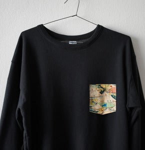 Image of CIRCUS POCKET BLACK  SWEATSHIRT