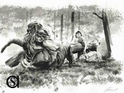 Image of Conan "In the Woods" panel By Greg Ruth