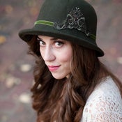 Image of Olive Green Fedora Women's Hat by Bethany Lorelle