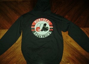 Image of "Montreal Battalions" Black Hoodie