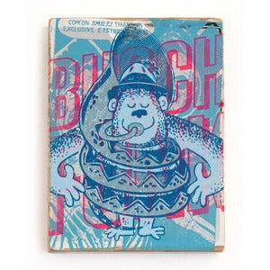 Limited Woodprint / The Collection #3 (blue character)