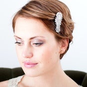 Image of Crystal Peacock Hair Clip 