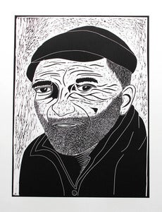 Image of Fisherman Lino Cut