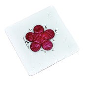 Image of Classic Red Flower Coasters