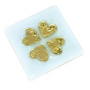 Image of Classic Gold 4 Heart Coasters