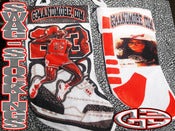 Image of NEW Custom(Personalized) White Velvet G34 Elite Swag Stocking