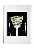 Image of iconic lights night screenprint