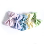 Image of Medium Glitter Hair Bow - Pastels