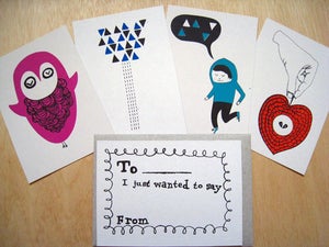 Image of Gift postcards - set of 5 - FREE SHIPPING FOR AUSTRALIA