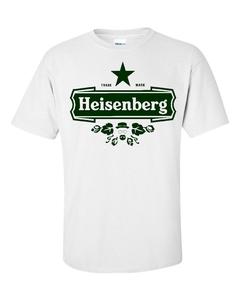 Image of HEISENBERG PARODY OF HEINEKEN LOGO BREAKING BAD T-SHIRT