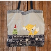 Image of Fox and Gnome Tote Bag Pattern PDF