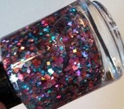 Image of Stained Glass - Teal Pink Purple Indie Hologram Glitter Nail Polish