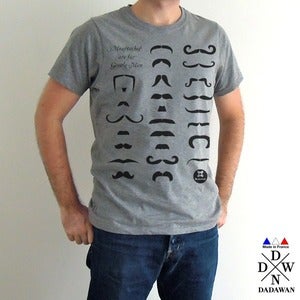 Image of T-shirt Moustaches are for Gentle Men - Made in France