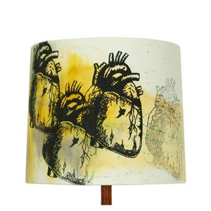 Image of Anatomy Lamp Shade - Heart, Painted SOLD