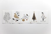 Image of Hand painted Christmas Postcards (set of 5)