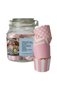 Image of Patty Pan Pantry Glass Jar & 40 Patty Cups