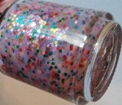 Image of Rainbow Sugar - Pink Jelly Indie Matte Glitter Nail Polish