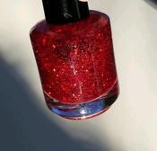 Image of Ember Glow - Red Jelly Indie Hologram Glitter Nail Polish