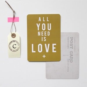 Image of Carte Postale "All You Need is LOVE"