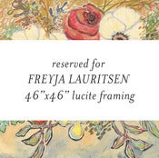 Image of lucite custom frame 46"x46"
