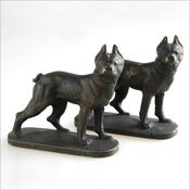Image of Boston Terrier Bookends / 1950s