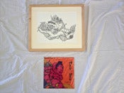 Image of TORCHE / BORIS 'Chapter Ahead Being Fake' original artwork + 10"