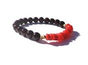 Image of Alex Bracelet {oxblood+ red +bronze}