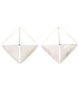 Image of Silver Pyramid Studs