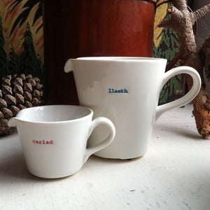 Image of cariad cream jug